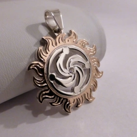 Символ Рода в золотом солнышке